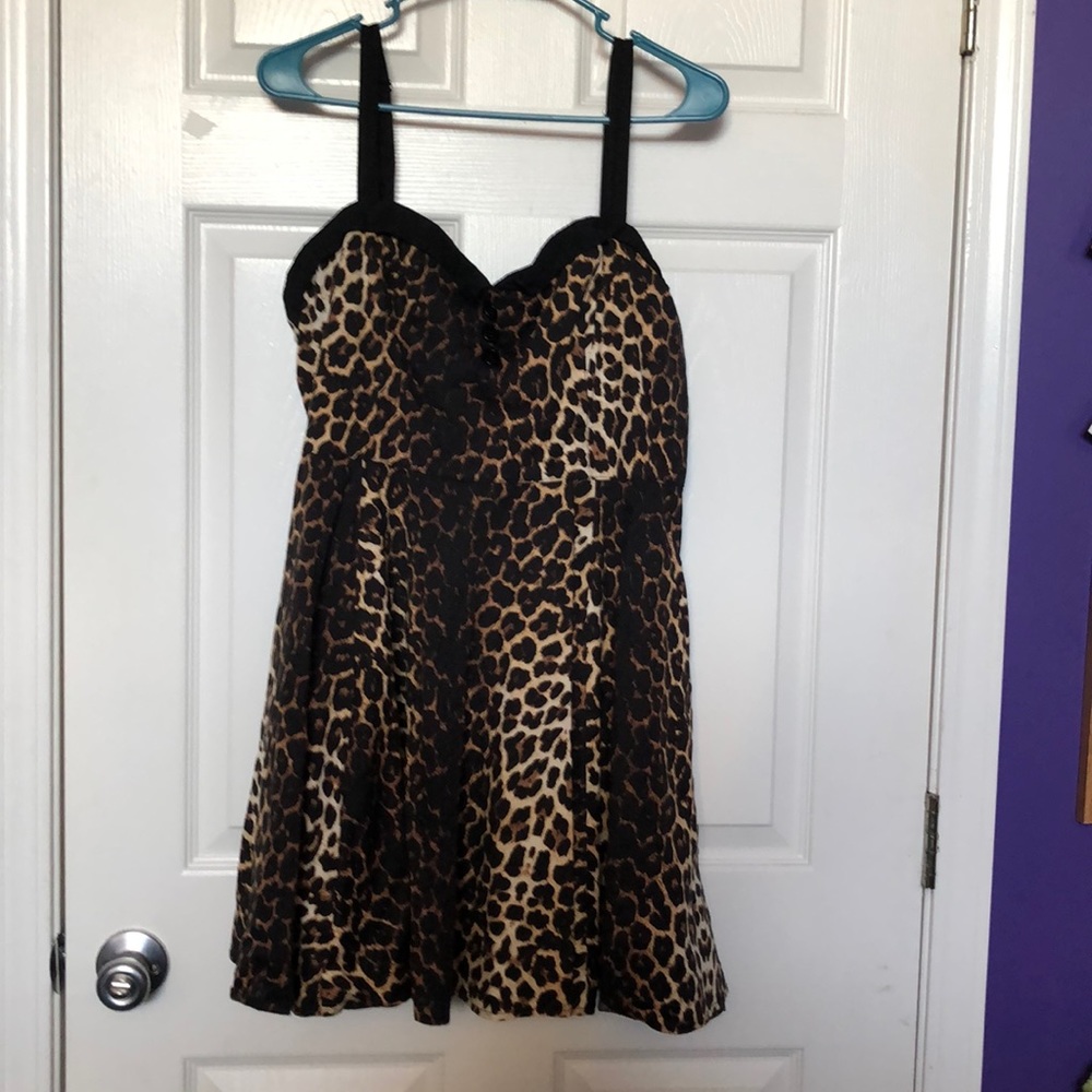 Hell Bunny Jaguar Print Dress
